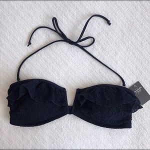 NWT A&F ruffle bandeau bikini top